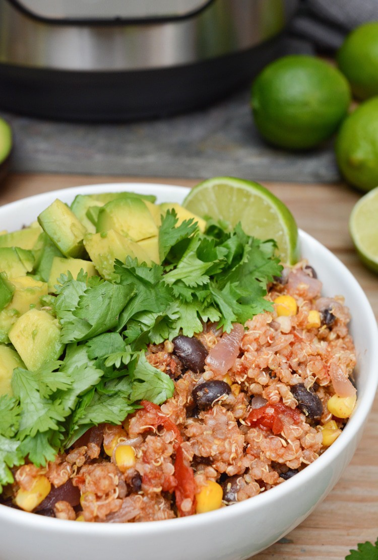 Instant-Pot Mexican Quinoa Bowl [vegan] | Where You Get Your Protein