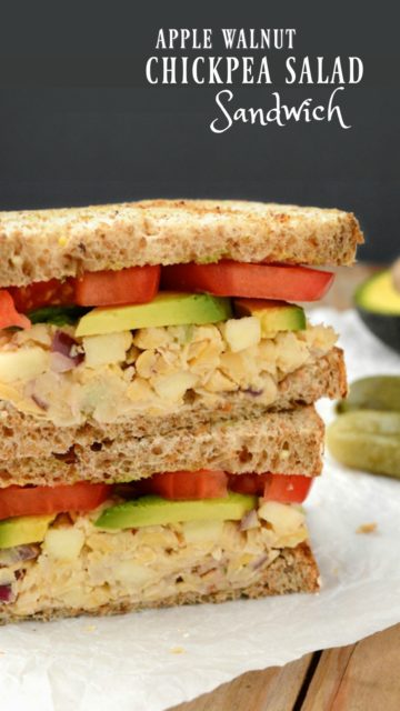 Apple-Walnut Chickpea Salad Sandwich | Where You Get Your Protein