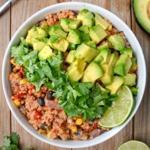 Instant Pot Mexican Quinoa Bowl - vegan | Where You Get Your Protein
